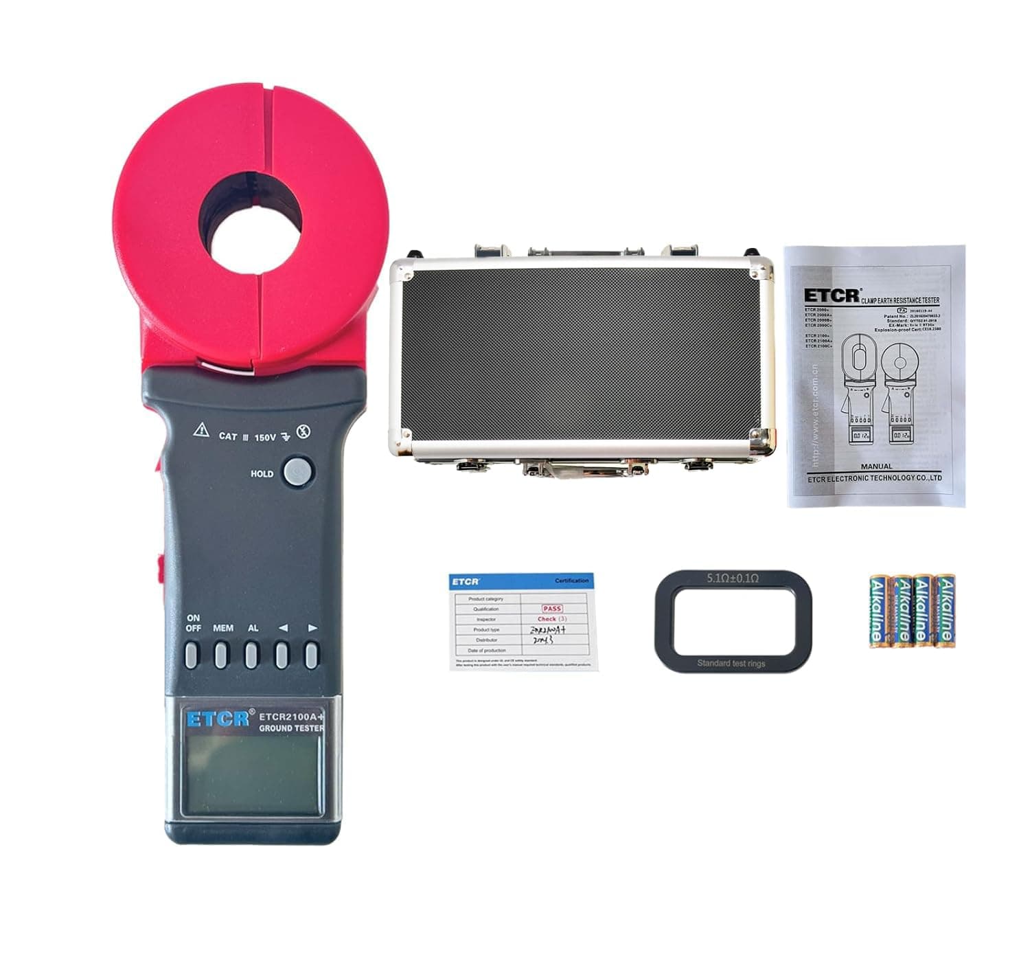 ETCR2100A+ Digital Earth Resistance Clamp Meter Tester 0.01-200ω