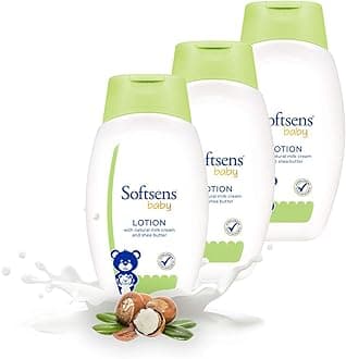 SoftsensBaby Daily Moisturising Lotion with Shea Butter & Vitamin E, 200ml (Pack of 3)