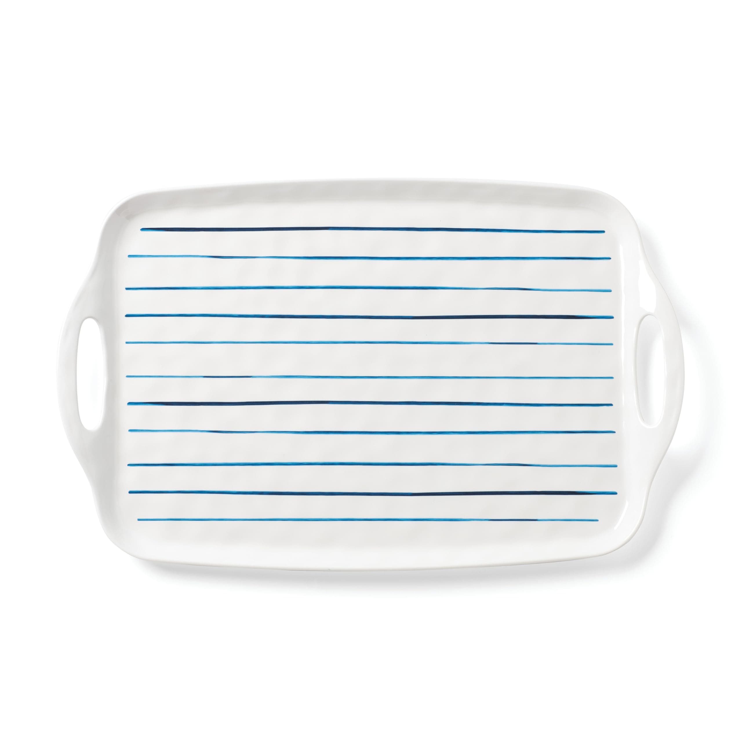 Lenox895239 Blue Bay Melamine Handled Platter, Lightweight Melamine Material