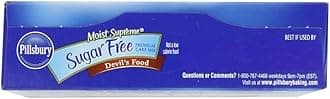 Pillsbury Moist Supreme Sugar Free Devil's Food Cake Mix, 16 Ounces (Pack of 6)
