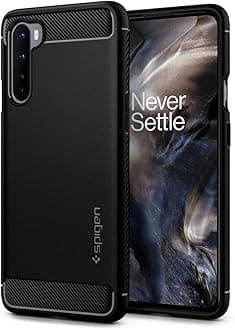 Spigen Rugged Armor for OnePlus Nord Case, One+ Nord Back Cover - Matte Black