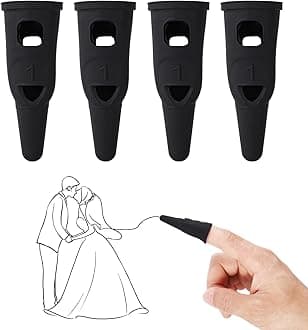 4pcs Silicone Finger Stylus Pen for Touchscreen, Small High Sensitivity and Precision Stylists Supplies Accessories for iPad/Phone/Android Tablet, Compatible with Computer All Touch Screen