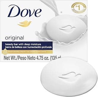 Dove Soap, Original Beauty Bar 3-in-1 Moisturizing Face, Body & Hand Soap, 4.75 Oz