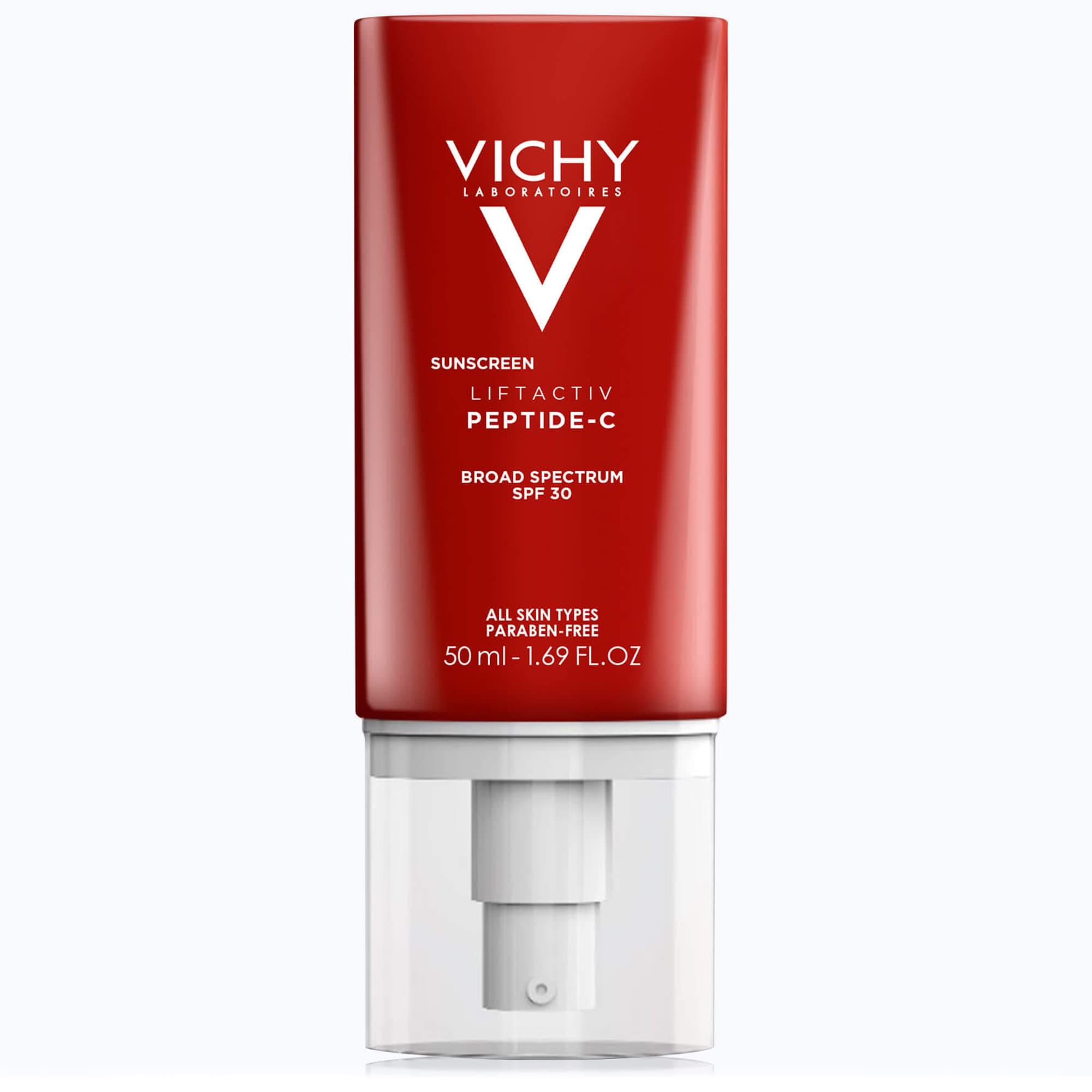 Vichy LiftActiv Peptide-C Face Sunscreen Moisturizer with SPF 30, Anti Aging Face Cream with Peptides & Vitamin C, Skin Brightening for Dark Spots and Age Spots, Moisturizing Sun Protection