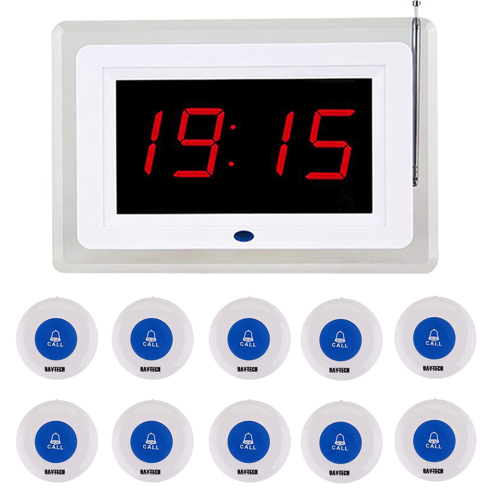 DaytechWireless Calling System for Caregiver Pager Restaurant Pager System