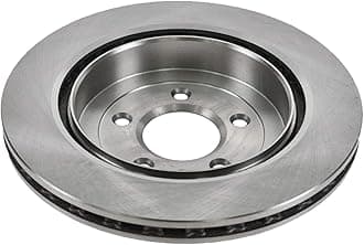 TRQ Rear Brake Pad and Rotor Set Ceramic Vented Rotors Compatible with 2005-2009 Cadillac STS 2006-2007 CTS