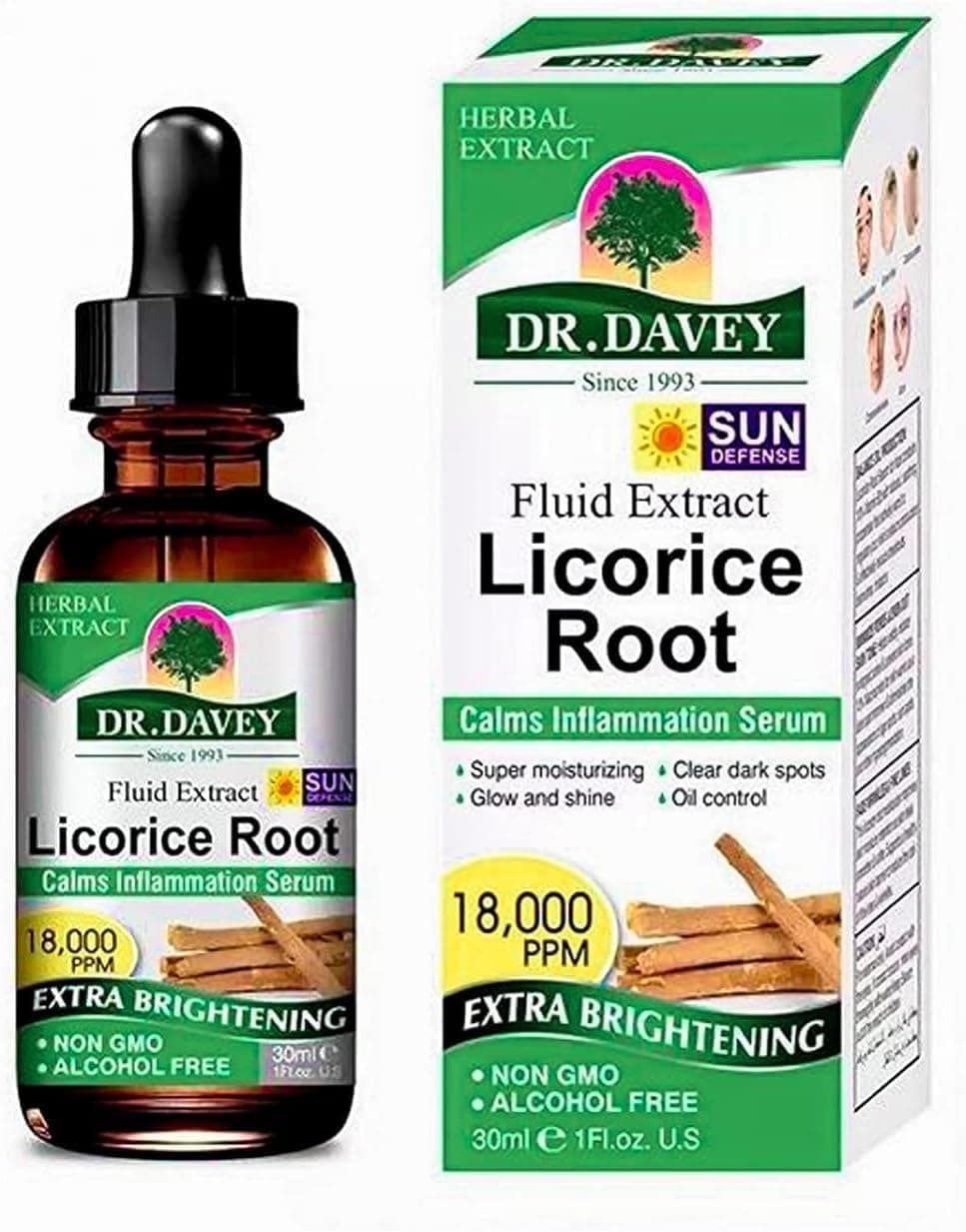Dr Davey Licorice Root SERUM 100% Original Pure Natural Root Serum 30ml