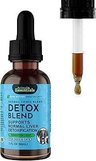 Animal Essentials Detox Blend Liver Support for Dogs and Cats, 2 fl oz- Promotes Healthy Liver Function