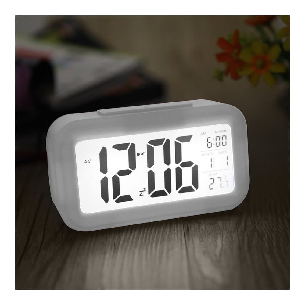 Dizionario Plastic Digital Table Abstract Alarm Clock (White)