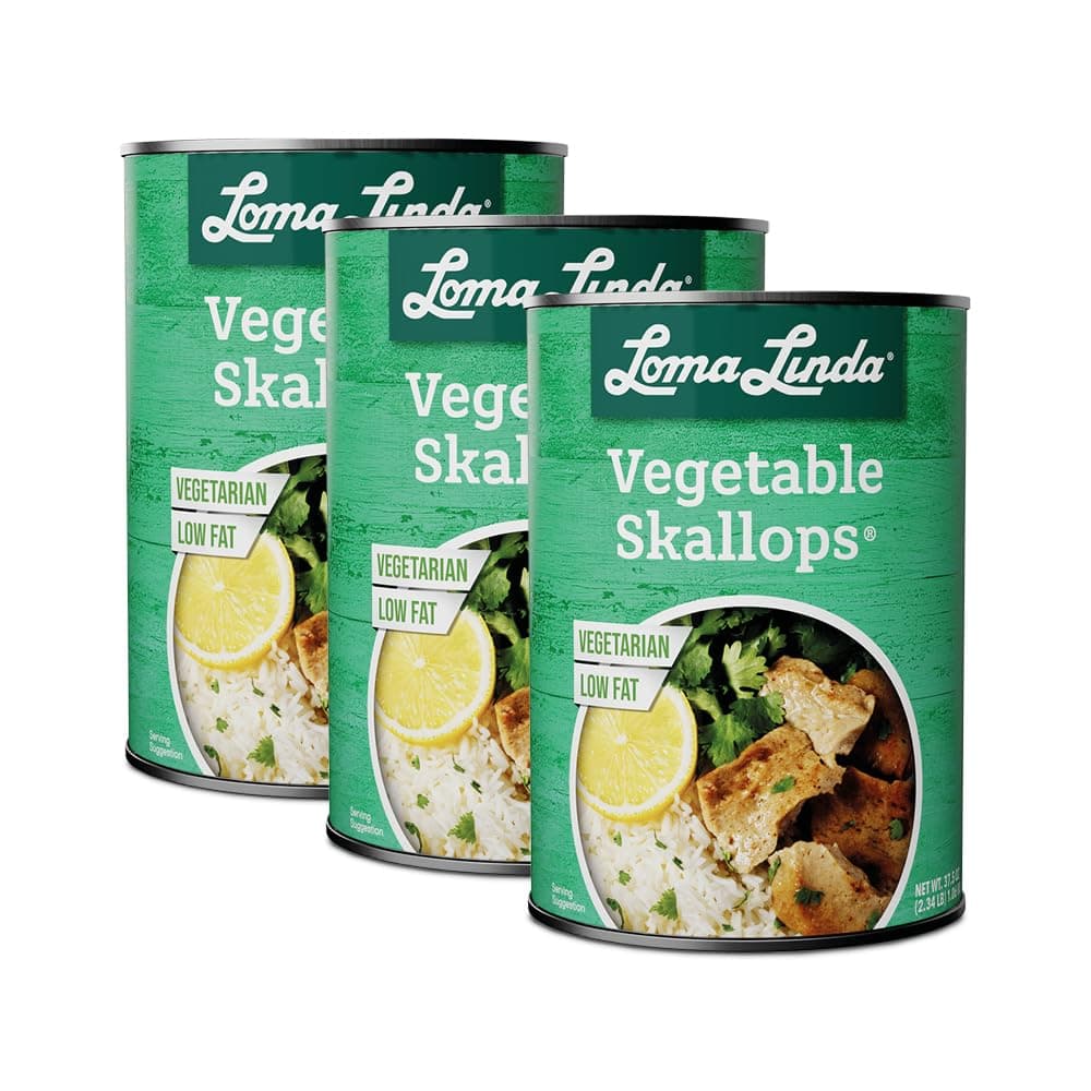 Loma Linda - Plant-Based - Vegetable Skallops (15 oz.) (Pack of 3)