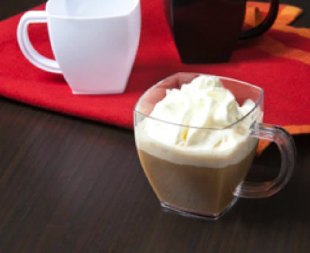 Square Clear 4 Oz Espresso Cappuccino Mugs 24 Ct Small Dessert Party Wedding Cups