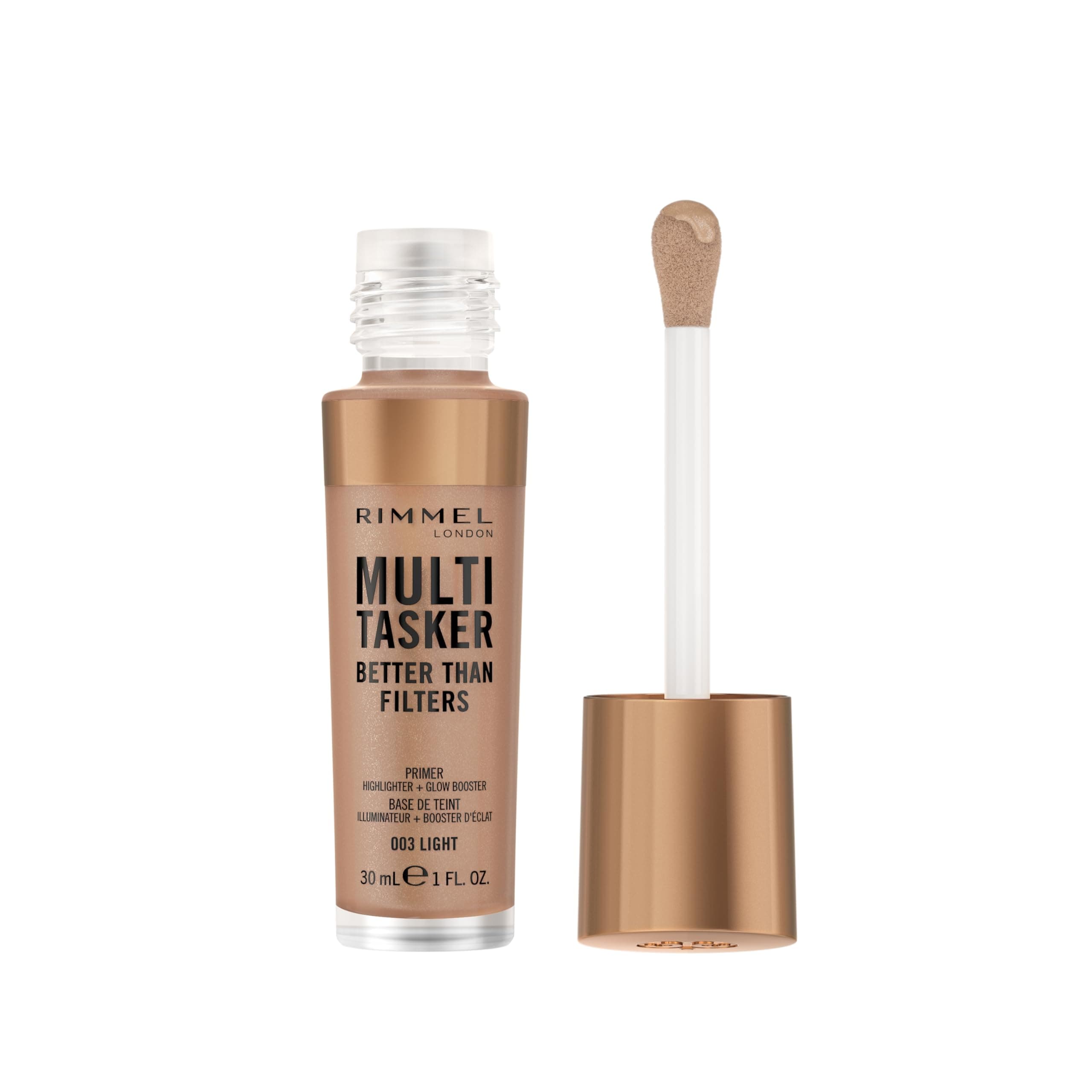 Rimmel London Multi-Tasker Better Than Filters Face Primer, Glow Booster and Highlighter - 003 - Light, 30ml