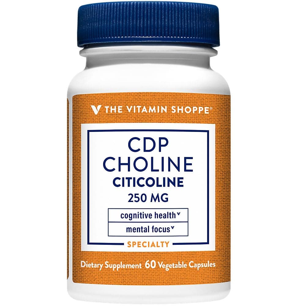 CDP Choline Citicoline Supports Mental Focus (60 Vegetable Capsules)