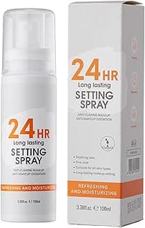 24-Hour Long-Lasting Makeup Setting Spray for All Skin Types, Anti-Flaking & Anti-Oxidation, Fine Mist Coverage, Hydrating & Refreshing, with Aloe Vera & Botanical Extracts, Perfect for Daily Wear