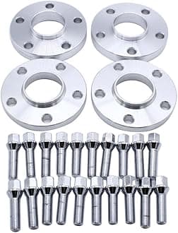 4 pcs/set 15mm & 20mm Thickness 5x112 PCD Hub Centric Wheel Spacers M14x1.5 66.5mm Adaptors Suitable for AUDI A5 2007 Onwards AUDI A5 Sports Back 2009 Onward