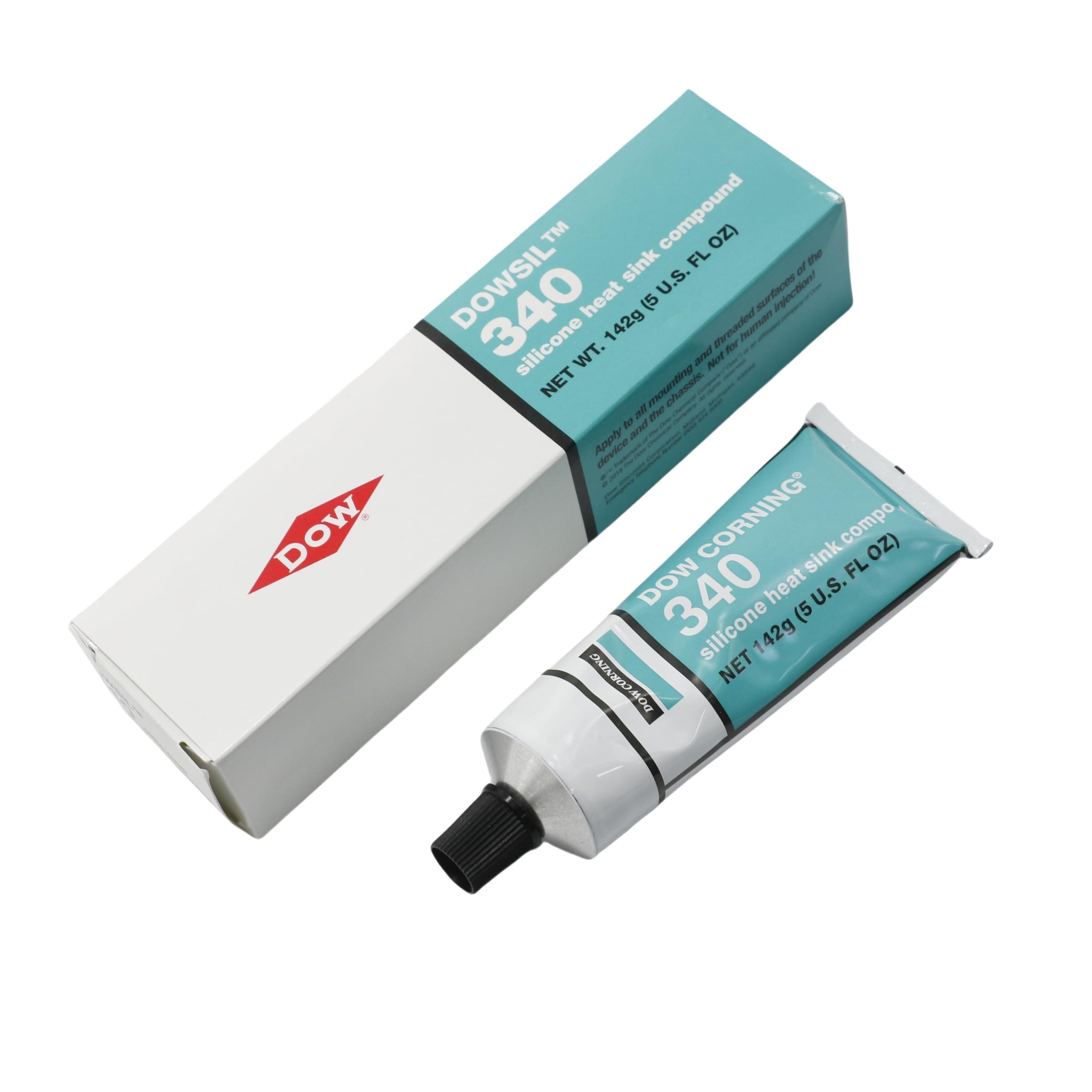 Dow Corning 340 Silicone Heat Sink Compound 5oz 142g White Silicone Thermal Coupling Heat Conductive Grease for Electrical Devices PCB Assemblies Computer CPU Heat Sink Non Flowing