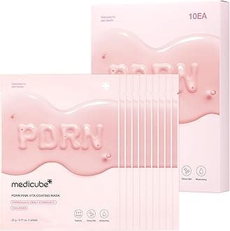 Salmon DNA PDRN Pink Vita Coating Sheet Mask 10EA - Korean sheet mask for glass skin - Luxurious Home care Mask for Hydration, Firming, and Even Skin Tone, Korean skin care (22g 0.77 x 10ea)
