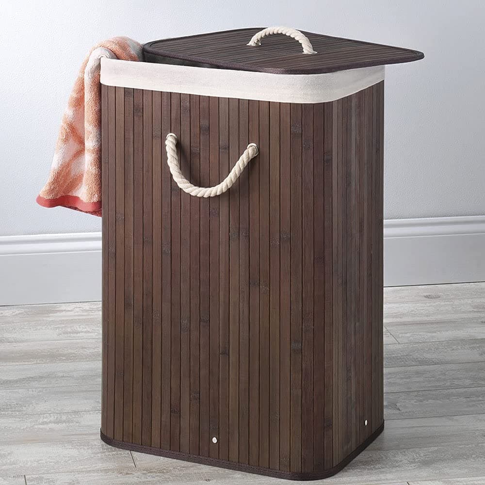 TOMVAES Laundry Hamper,Collapsible Clothes Basket with Lid and Handles,Laundry Basket,Collapsible Laundry Basket with Removable Liner Bag,for Toys Bin,Blankets,Clothes