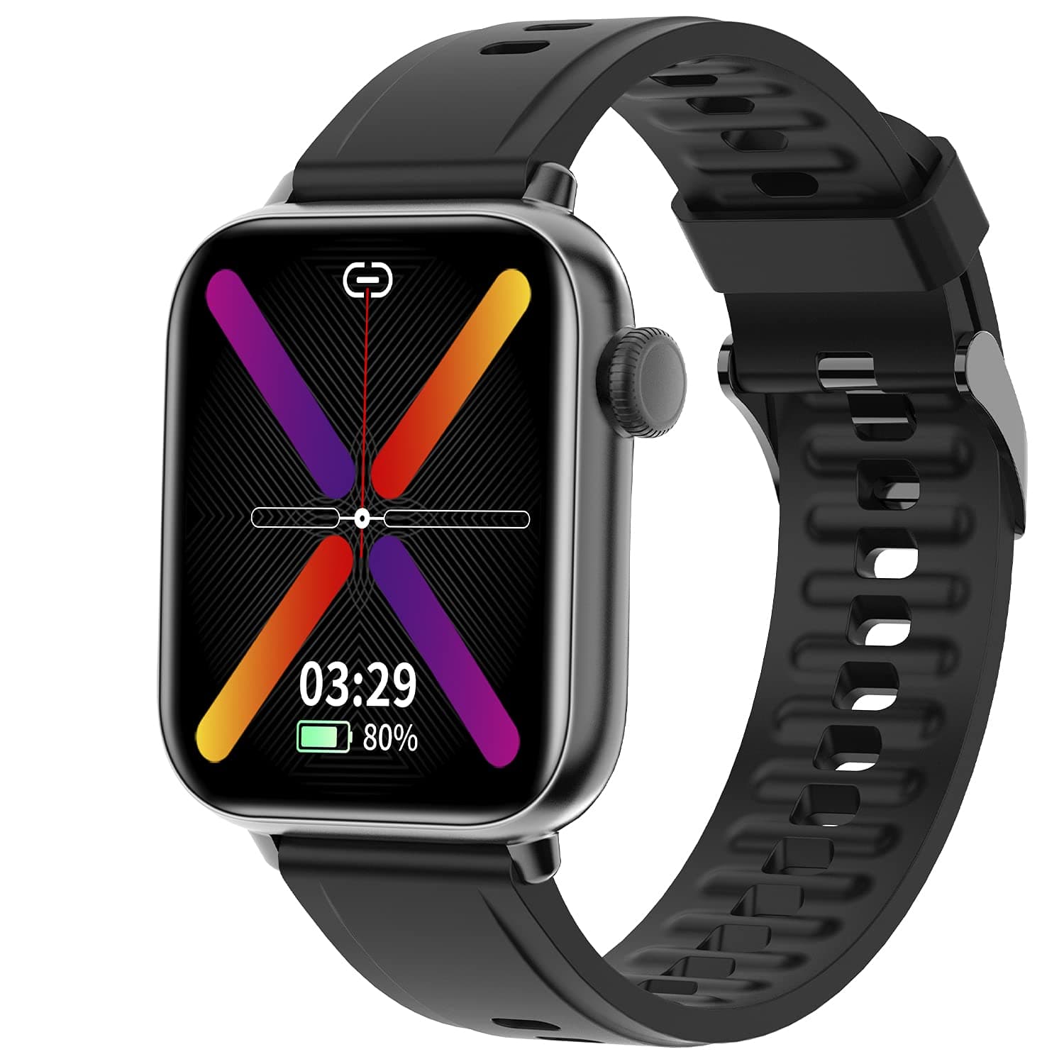 Fire-Boltt Supreme 1.79” Borderless Ltps 368 * 448 Uhd Pro Display With 96% Screen To Body Ratio, 3Atm Waterproof, Spo2, Heart Rate And Blood Pressure Smart Watch (1.79" Black)