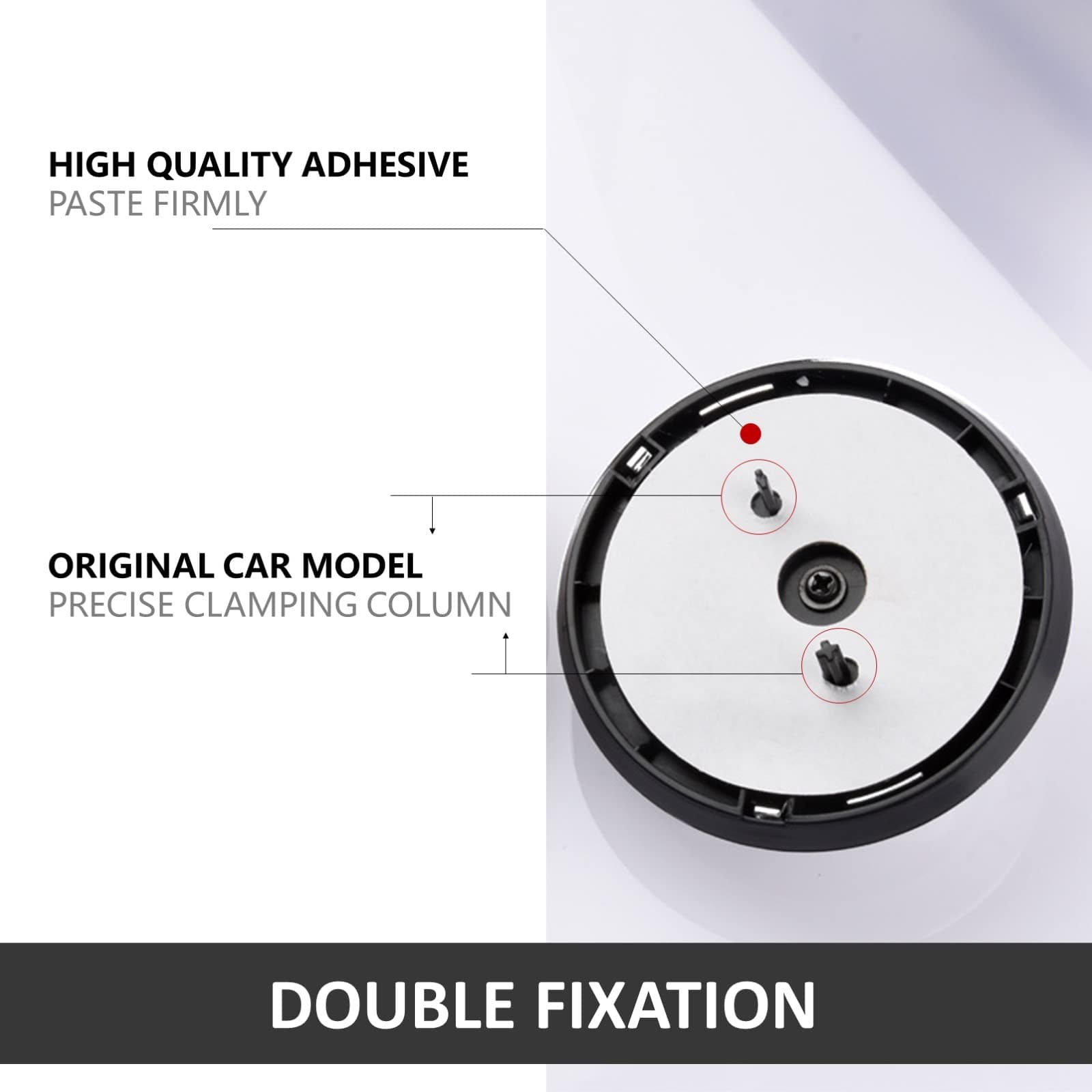 Emblem Compatible with XE XF XJ F-Type F-PACE Front Center Grille Emblem 3.38inch Car Badge Emblem Accessories(Front Red-Chrome)