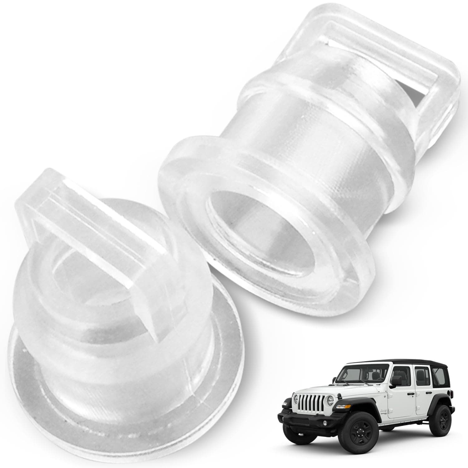 Mission Automotive 2-Pack Jeep Transfer Case Cable Bushing for Wrangler JK 2007-2018 – Repair Linkage, Replacement 68064273ab Bushing, Easy Install