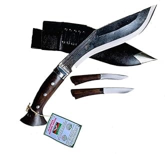 Genuine Military Full Tang Blade Rust Free Kukri Knife - 10 Blade Panawal Angkhola Village Farmer Kukri - Handmade Khukuri House in Nepal