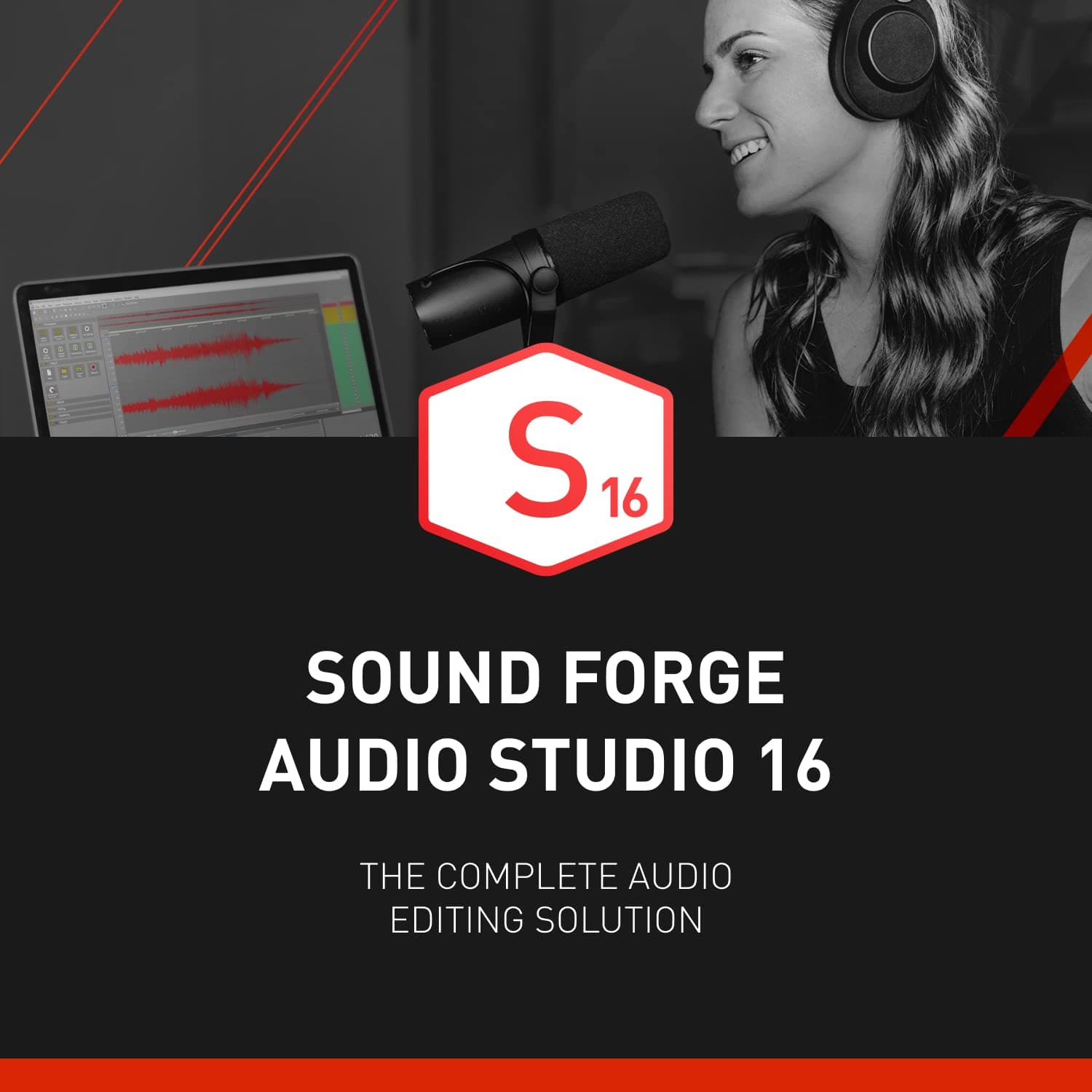 SOUND FORGE Audio Studio 16 - The complete solution for recording, audio editing, restoration and mastering in one | Audio Software | Music Program | for Windows 10/11 PC | 1 Download License