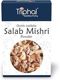 TRIPHAL Salab Mishri Powder/Salam Misri Churna | Original Herb Powder | Fresh Pack (10g)