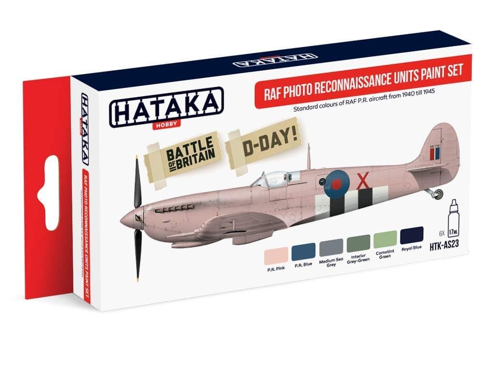 Hataka RAF Photo Reconnaissance Units paint set # AS23