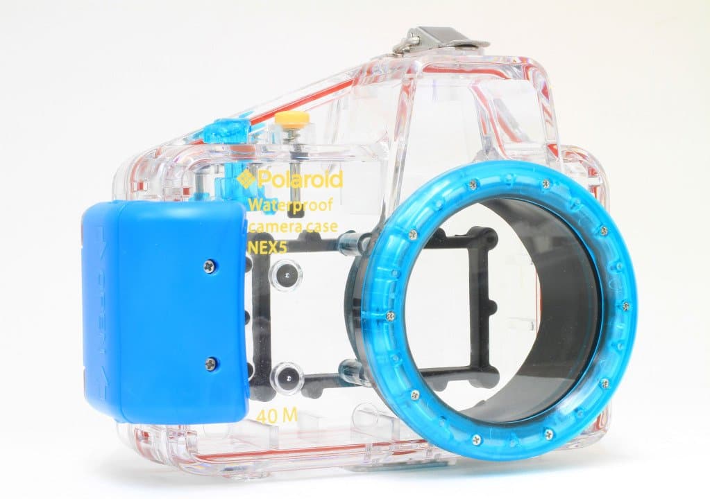 Polaroid Dive Rated Waterproof Underwater Housing Case For Sony Alpha NEX-5 Digital Camera WITH A 16mm Lens