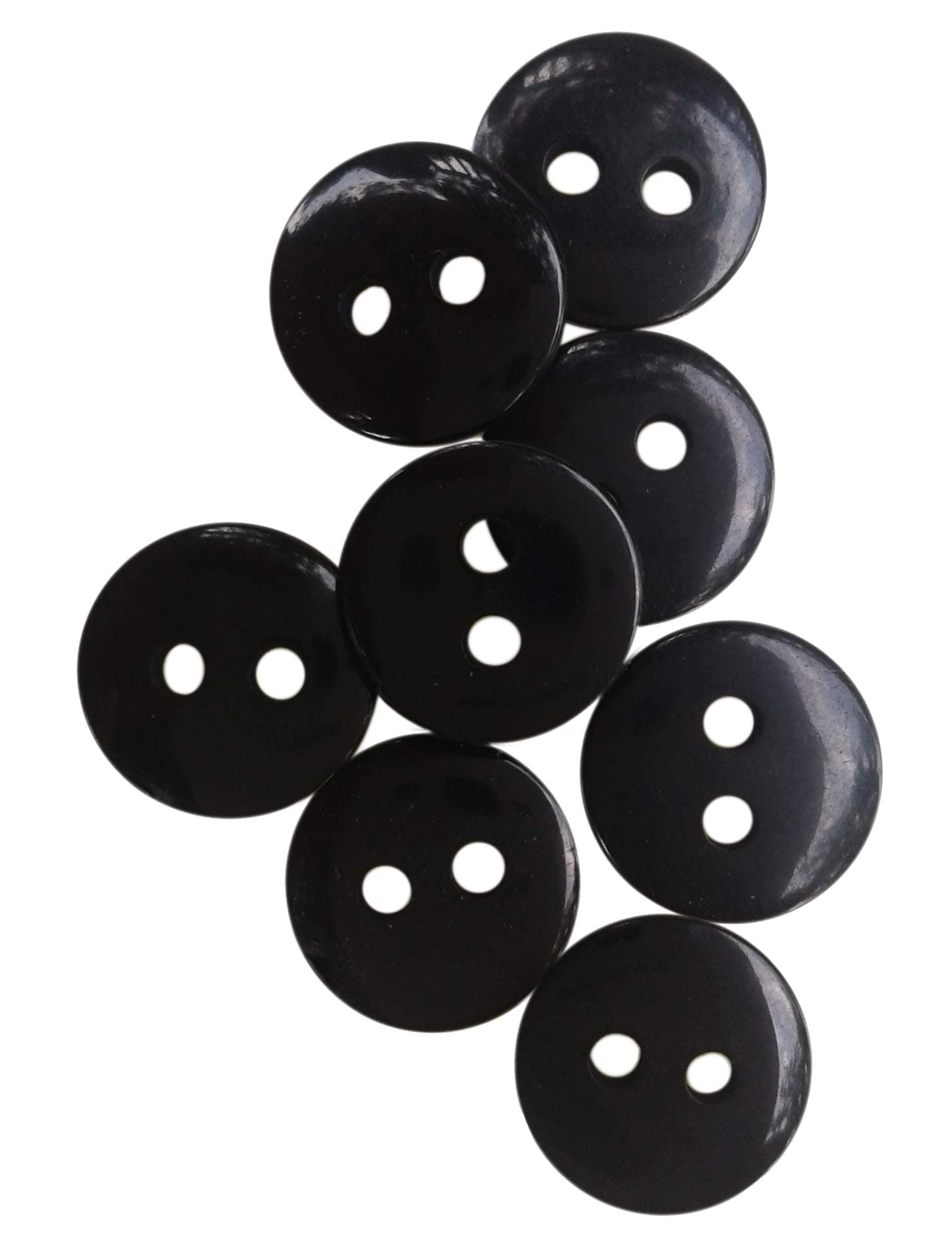 Nesha Design ComponentsNDC Black Sewing Craft Buttons 100 Pack