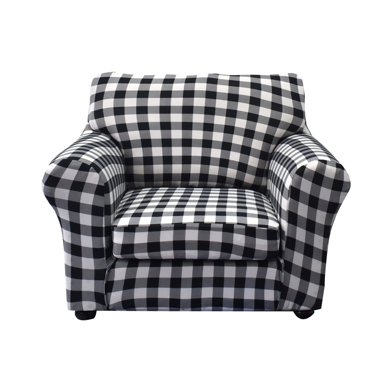 KRFOONN 2 Piece Chair Covers Printed Sofa Throw Covers Couch Covers Washable Armchair Sofa Couch Slipcover Furniture Protector with Elastic Bottom for Living Room (Armchair, 07), Small