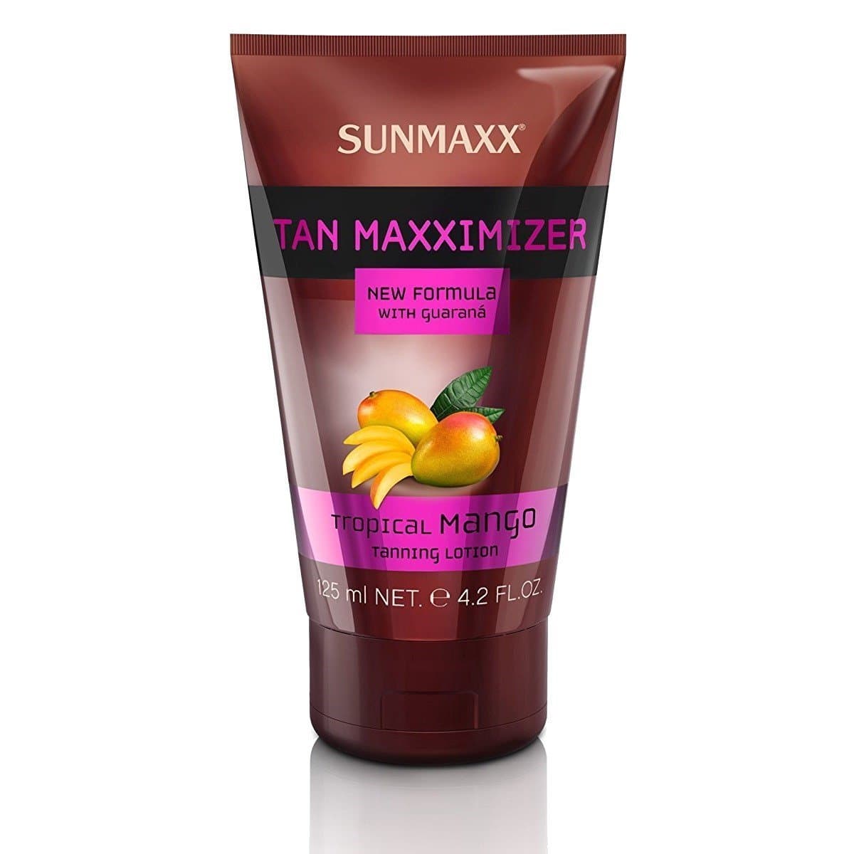 SunMaxx Tan Maxximizer Tropical Mango Tanning Lotion pack of 125 ml value pack.