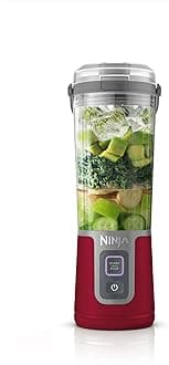 Ninja Blast 16 oz. Personal Portable Blender with Leak Proof Lid and Easy Sip Spout, Perfect for Smoothies, Cordless, USB-C Rechargeable, Dishwasher Safe Parts (Renewed) (Cranberry Red)