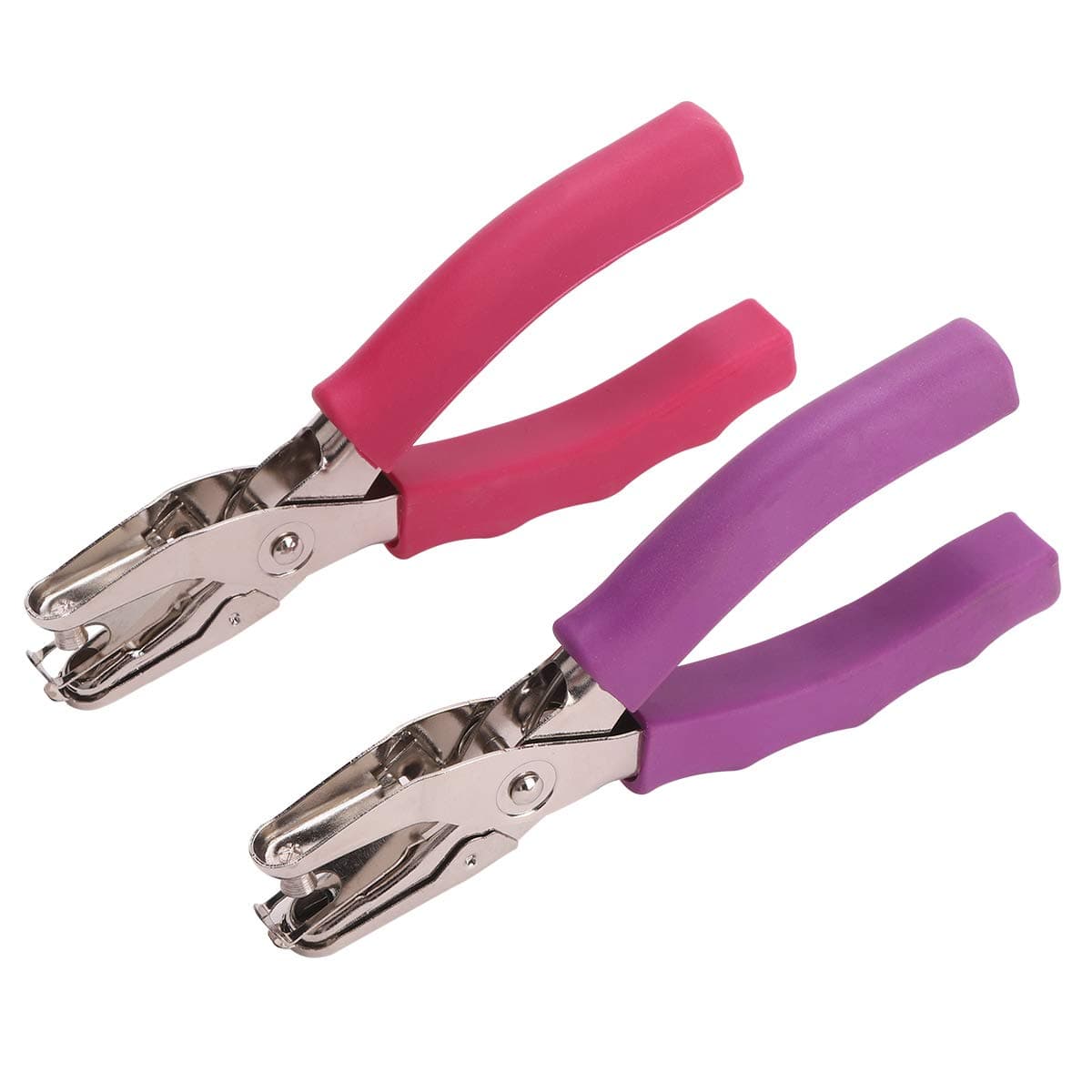 craftinovaHandle Punch ，3 Pack,1/4 inch of Hole Handheld Puncher ，with Soft Grip Handles,with 6 Sheet Capacity,Perfect for Home Office School Supplies,can be Used for Labels and Greeting Cards