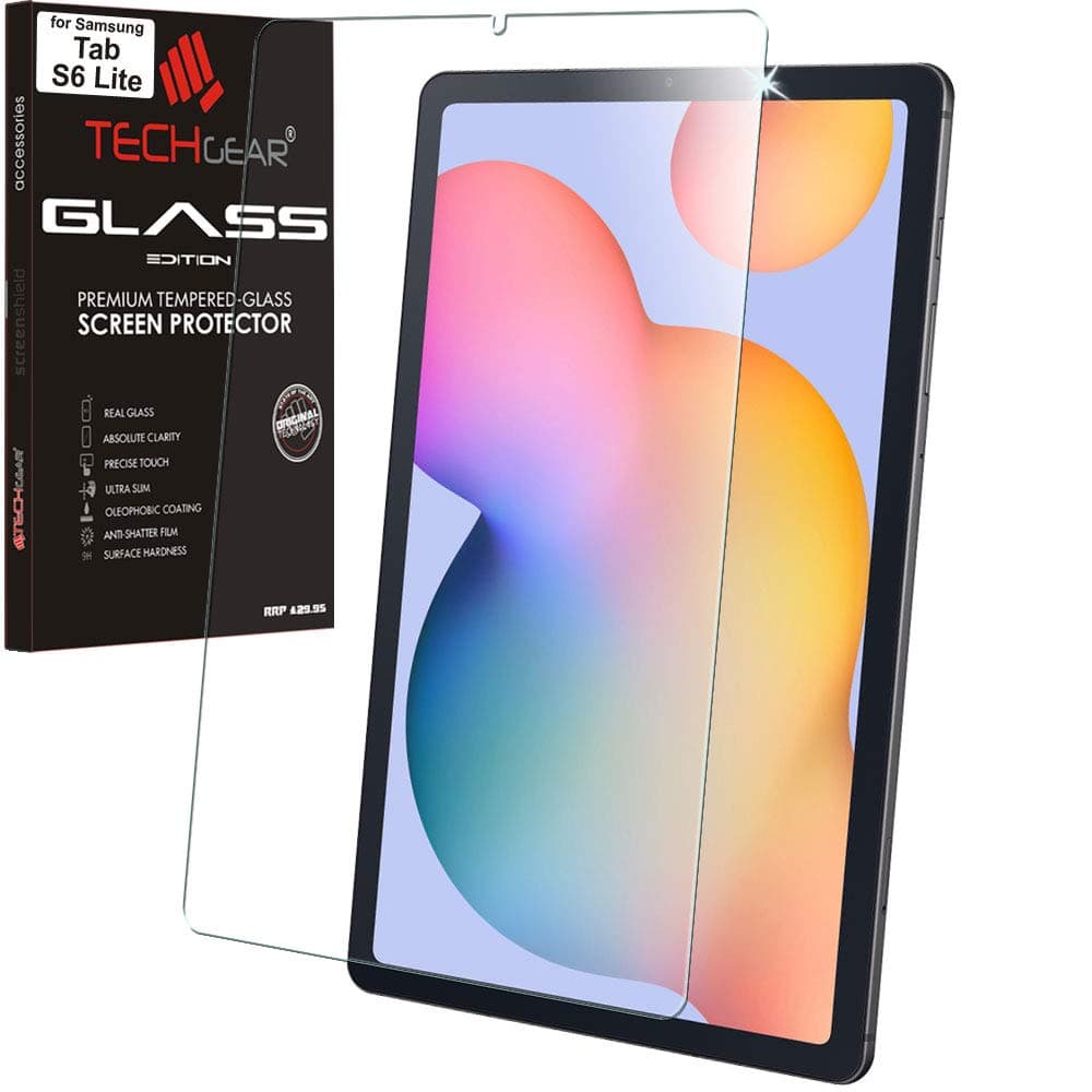 TECHGEAR Tempered Glass Screen Protector for Samsung Galaxy Tab S6 Lite 10.4" 2024/2022/2020 Models – 9H Hardness, HD Clarity, Bubble-Free – Compatible with SM-P610/P613/P615/P619/P620/P625