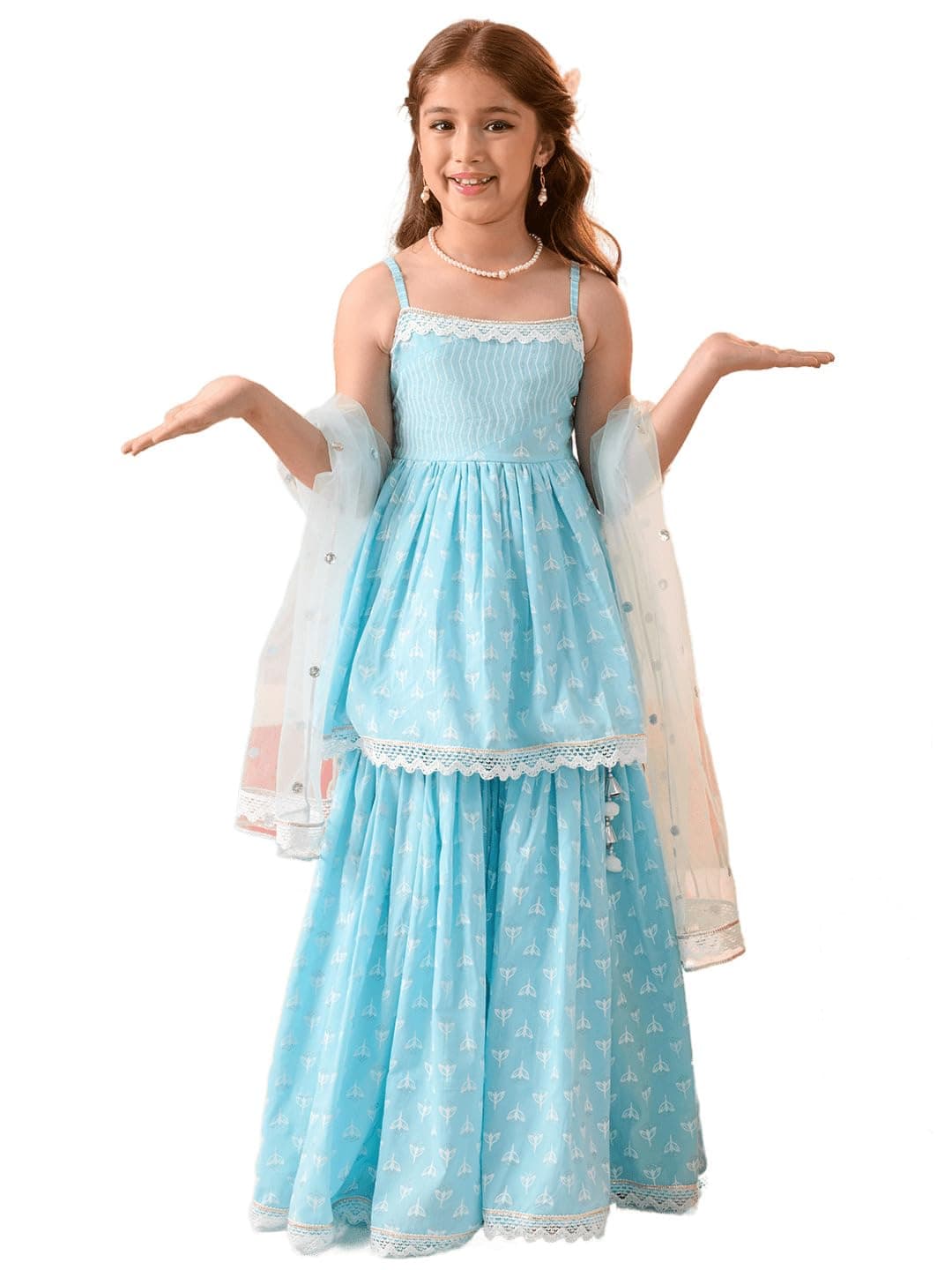 PspeachesGirls Kurta & Sharara