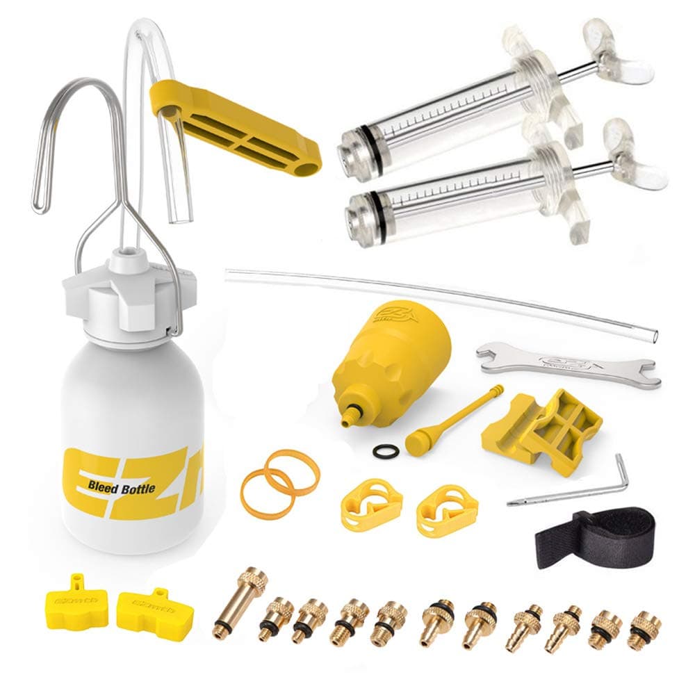Hydraulic Mineral/DOT 2 in 1 Brake Bleed Kit for Full Series of Shimano/Avid Tektro Magura Formula Hayes - Fluid Not Included