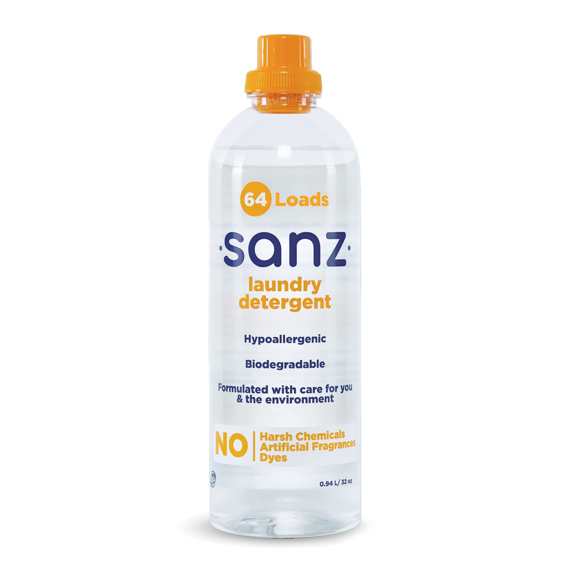 Hypoallergenic and Biodegradable Laundry Detergent - Outperforms Leading Brands*, Free and Clear, 64 Loads