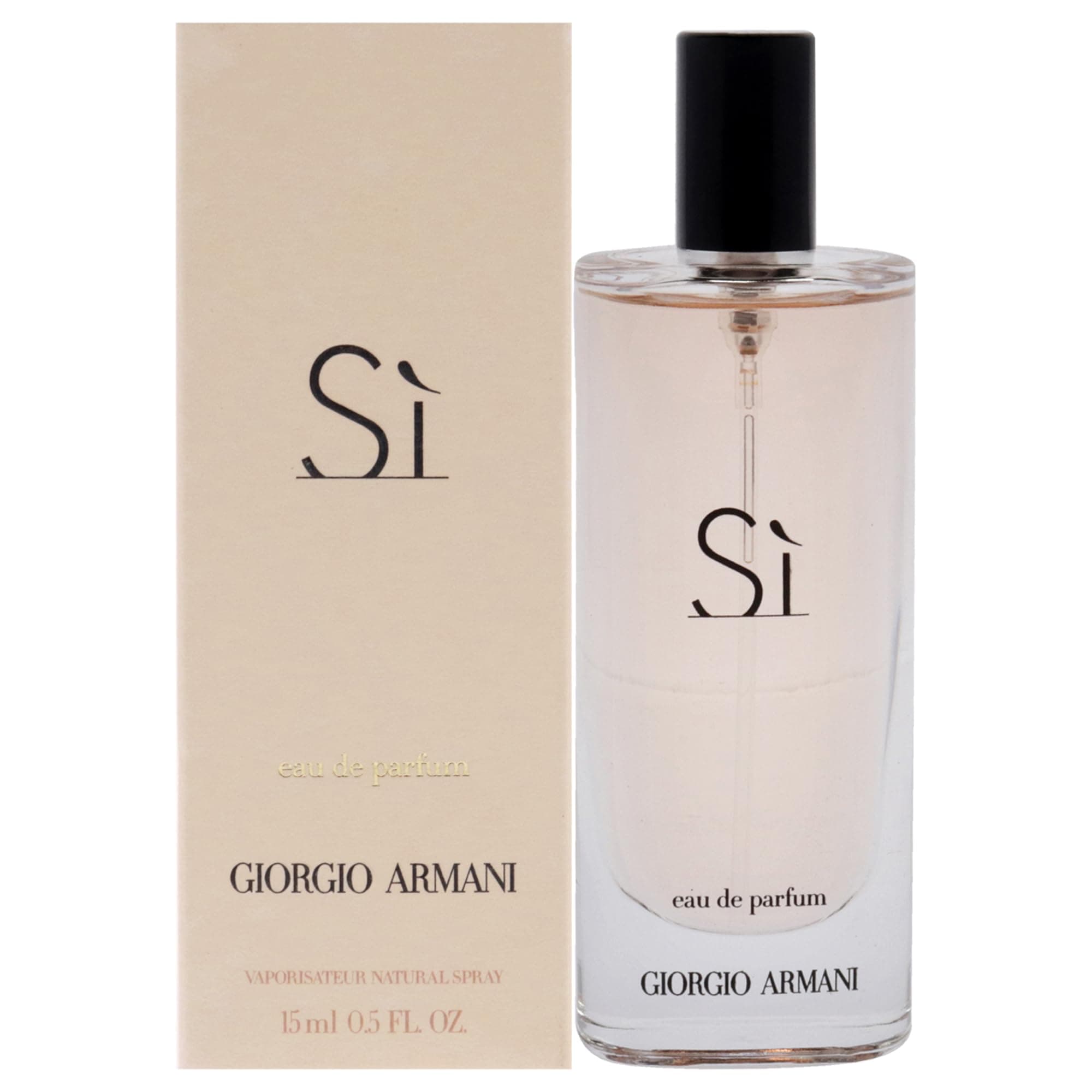 Giorgio Armani Si Eau De Perfume Spray Handbag Bottle, Fresh, 15 ml (Pack of 1)