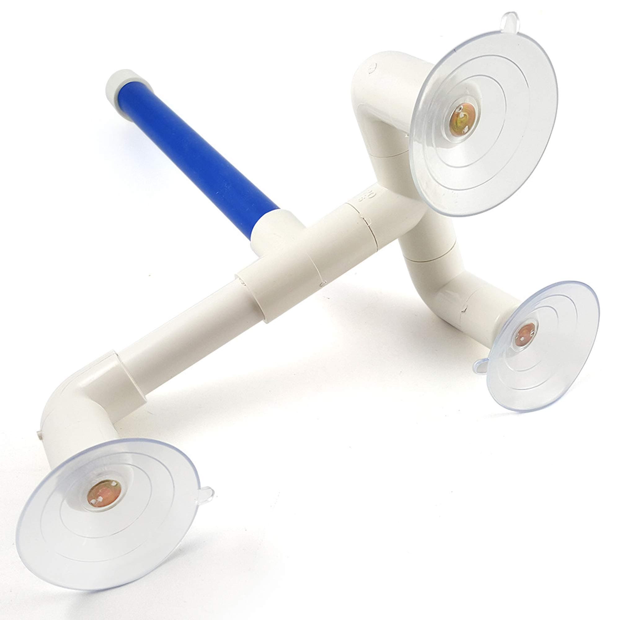 Vndaxau Fold Away Parrots Shower Perch Bath Stands Large Birds Toy Holder Rack Platform Suction up Hanging (L)