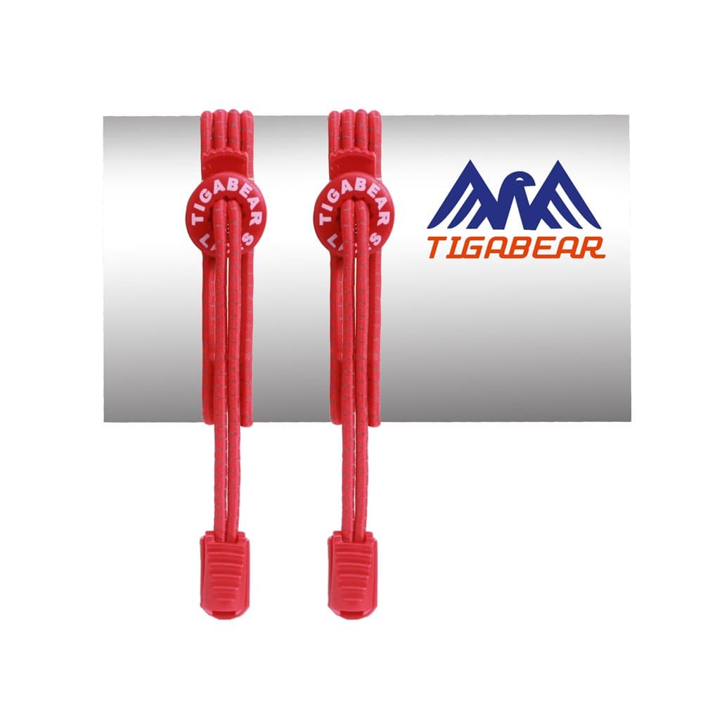 No Tie Shoelaces - Elastic and Reflective Laces with Lock for Athletes, Adults and Kids - Replacement Shoe Strings for Running, Tennis and Golf by Tigabear