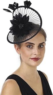 Lucky Leaf Girl Lady Hat Headwear Organza Church Feather Clip Fascinators Hat Wedding Party Cap for Women