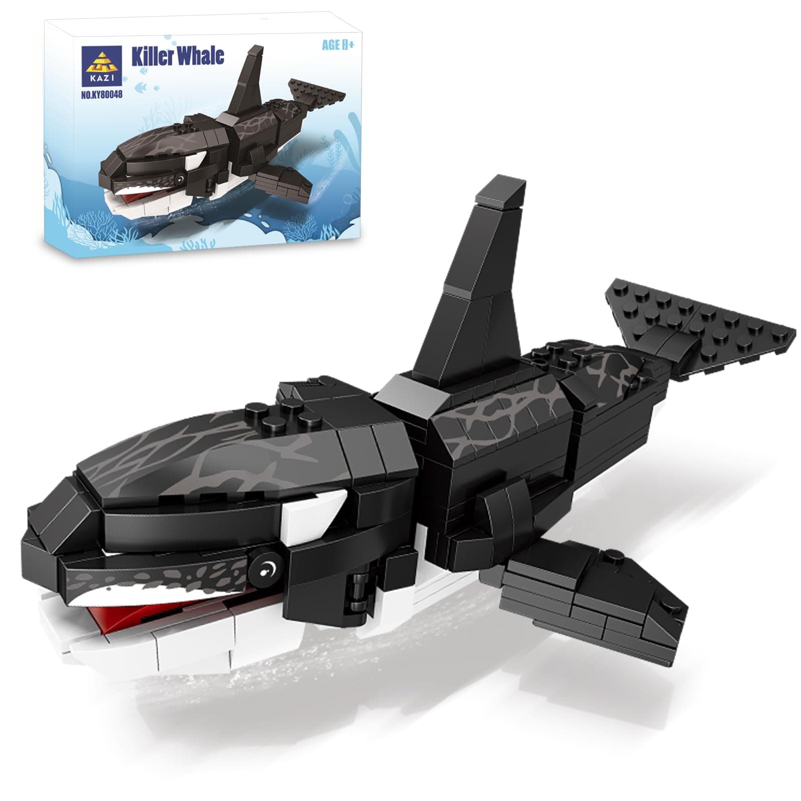 Orca Toys Building Blocks,Deep Sea Creatures Building Toy Sets,Ocean Animal Toys for Kids Ages 8 9 10 Plus,STEM Building Toys for Boys Girls,Party Favors,Birthday