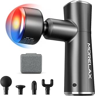 cotsoco Massage Gun with Heat and Cold, Electric Handheld Hot and Cool Massage Gun with Carry Case, Portable Deep Tissue Muscle Percussion Massager for Athletes Muscle Recovery, Gift for him/her