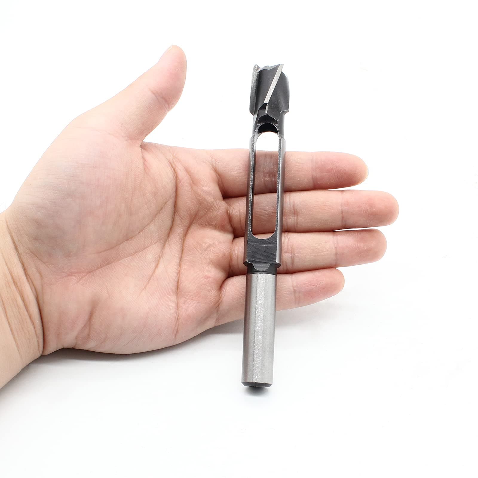 1Pcs Wood Dowel Plug Cutter (5/16" / 8mm Borehole Inner Diameter) with 13mm Shank, Drill Plug Drill Bit for Woodworking Furniture