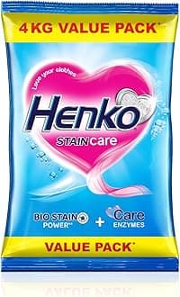 Stain Care Laundry Detergent Powder 4 kg for Bucket Wash | Powered with Bio Stain | New Stain Care with Bio Stain Power for Toughest Stain Removal & Care Enzymes