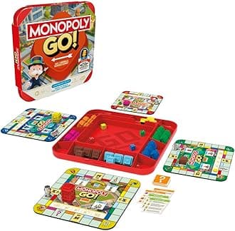 Hasbro Gaming Monopoly GO! Strategy Game for 8+ Year Old Kids, for 2-4 Players, Family Party Games for Children and Adults