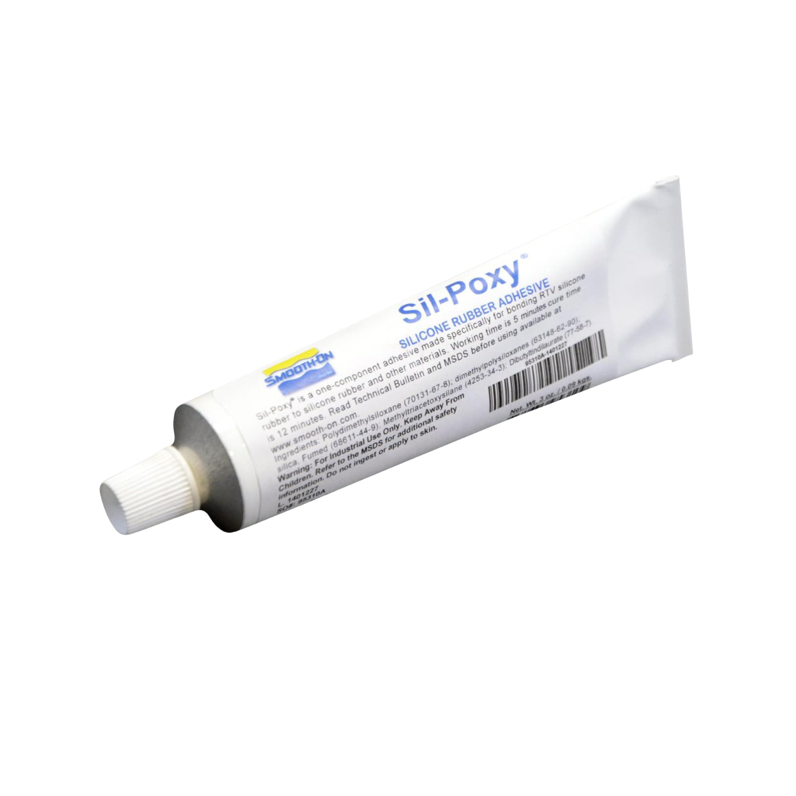 SIL-Poxy - Silicone Rubber Adhesive - 3 Ounce Tube