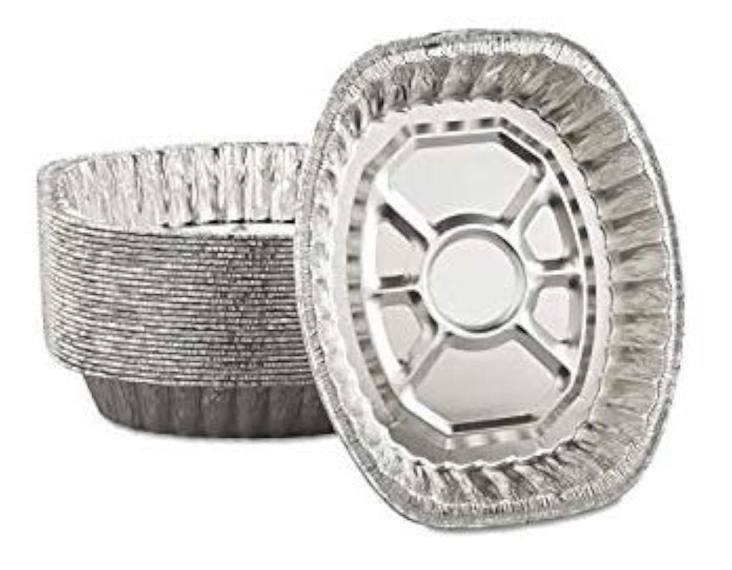 10 PACK - Disposable Durable Oval Roaster Pan - Turkey Roasting Pans Extra Large, Heavy-Duty Aluminum Foil | Deep, Oval Shape for Chicken, Meat, Brisket, Roasting, Baking | Recyclable | USA MADE